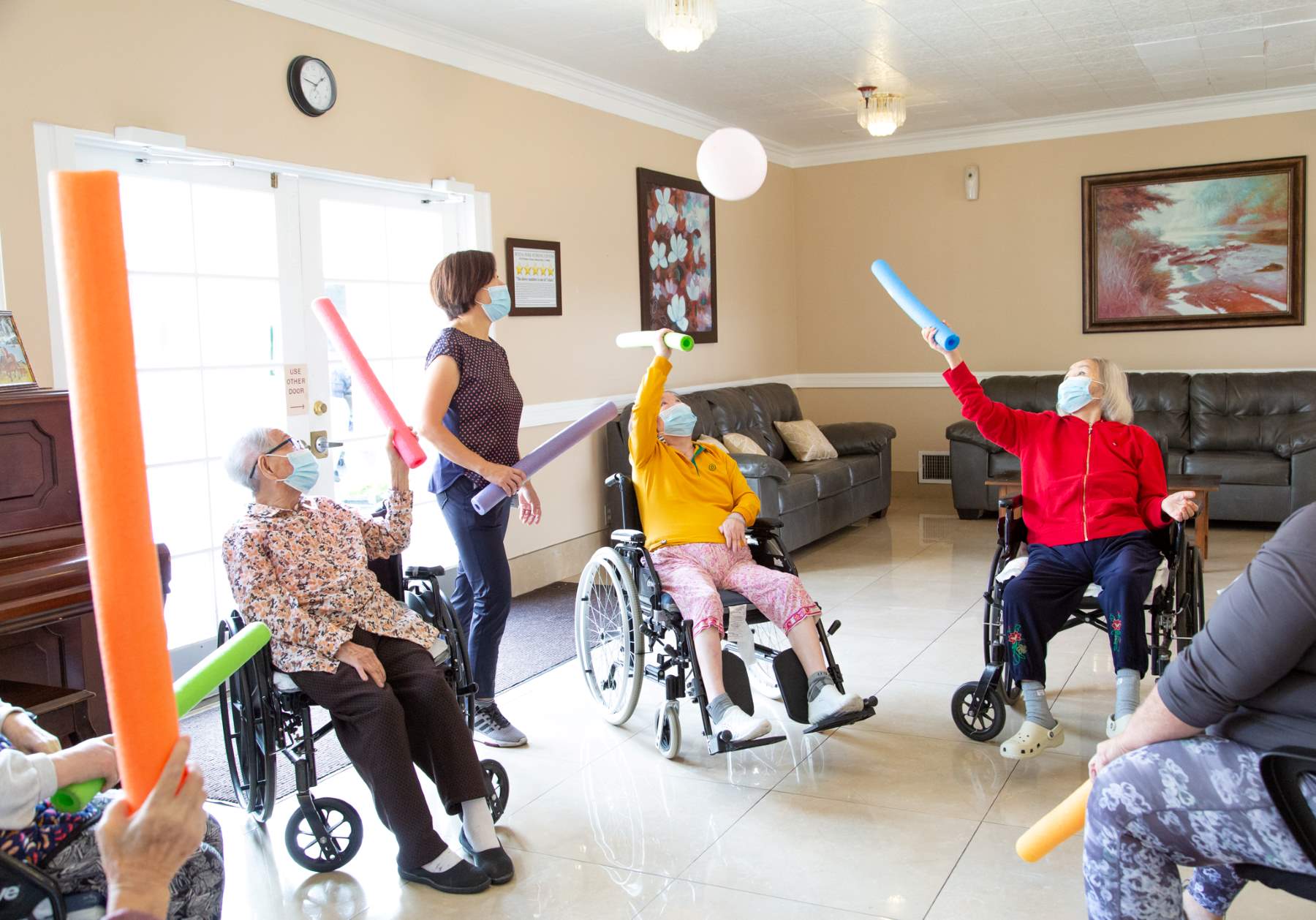 Buena Park nursing patient playing1